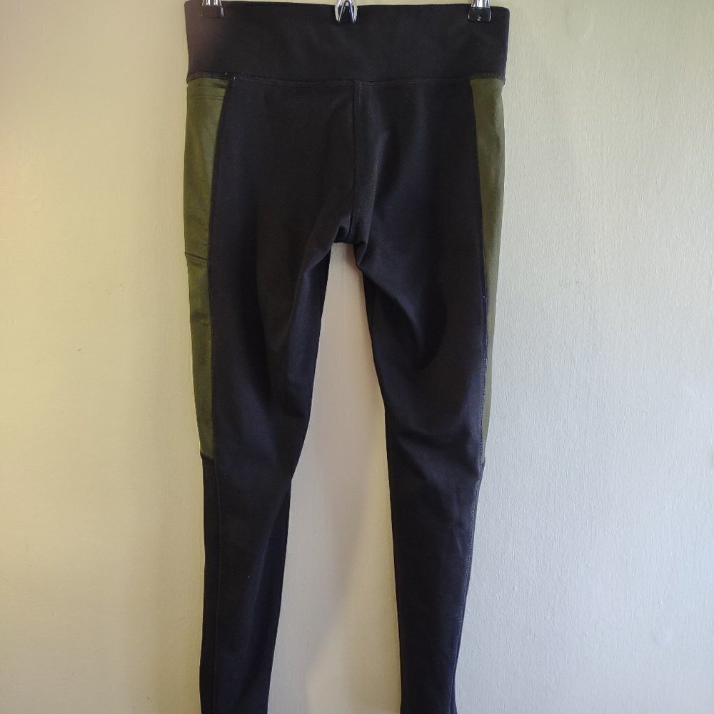 PINK Victoria's Secret Cozy Fleece Lined Leggings Logo Ribbon Activewear Small - Picture 2 of 7